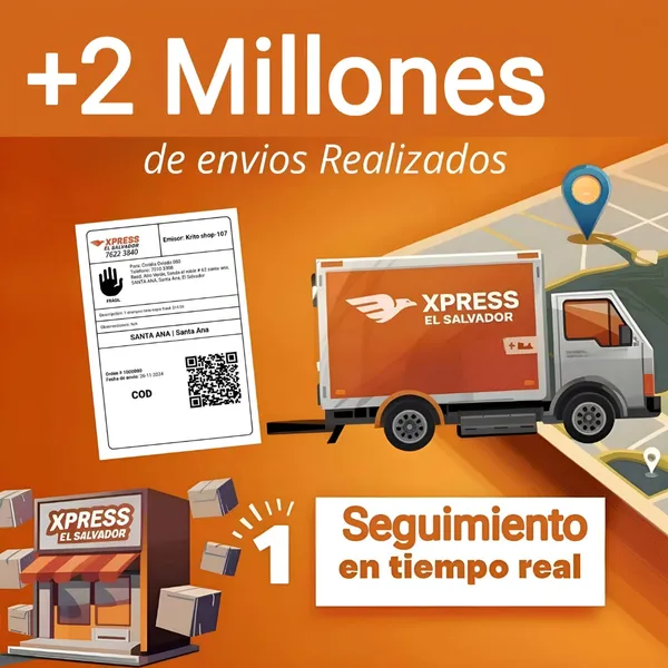 +2 Millones de envíos – Xpress El Salvador